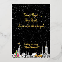 New York City Taxi City Christmas Card