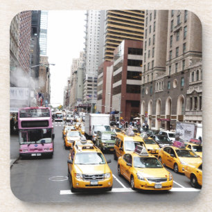 New York City Taxis Getränkeuntersetzer