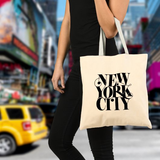 New York City Text Design, Souvenir Tote Bag Tragetasche