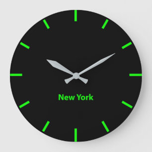 New York City Time Zone Newsroom Wall Large Clock Große Wanduhr