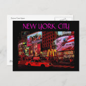 New York City (Times Sq.) Postkarte (Vorne/Hinten)