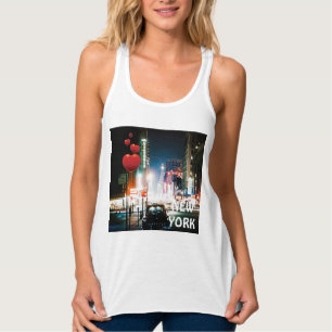 NEW YORK CITY TIMES SQUARE 1950ER NEON NACHTFOTO TANK TOP