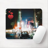NEW YORK CITY TIMES SQUARE 1950S NEON NIGHT FOTO MOUSEPAD (Mit Mouse)