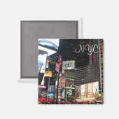 New York City Times Square City Foto Magnet (Vorderseite/Rückseite)