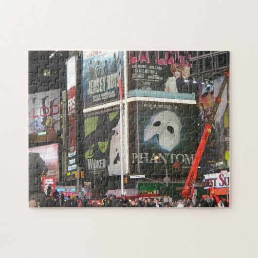 New York City Times Square City Lights Puzzle (Horizontal)
