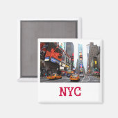New York City Times Square Magnet (Vorderseite/Rückseite)