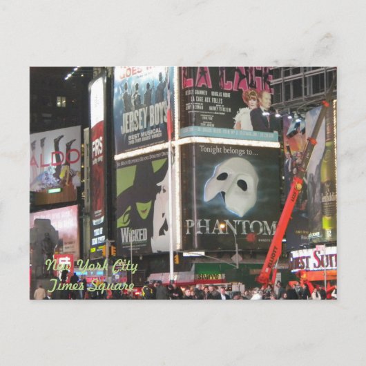 New York City, Times Square Postcard Postkarte (Vorderseite)