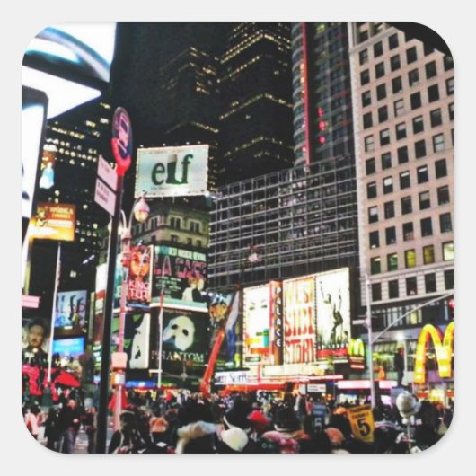 New York City Times Square Sticker (Vorderseite)