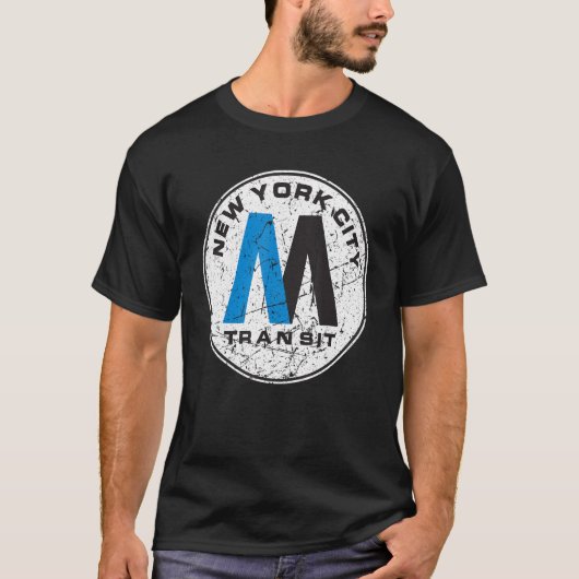 New York City Transit Subway Train Retro New York T-Shirt (Vorderseite)