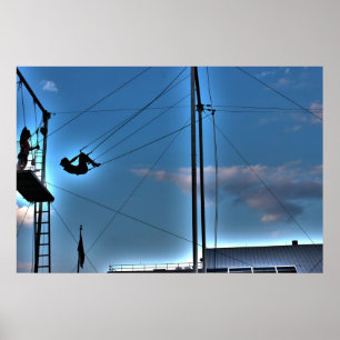 New York City Trapeze Artist im Hafen Poster