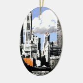 New York City Travel Keramikornament (Links)