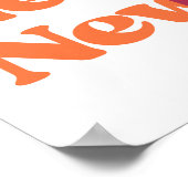 New York City Travel Orange Pink NYC Poster (Ecke)