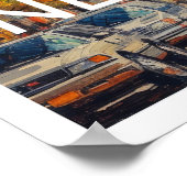 New York City Travel Poster Art Print Poster (Ecke)