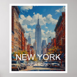 New York City Travel Poster Art Print Poster