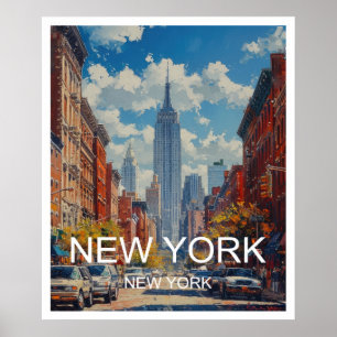 New York City Travel Poster Art Print Poster