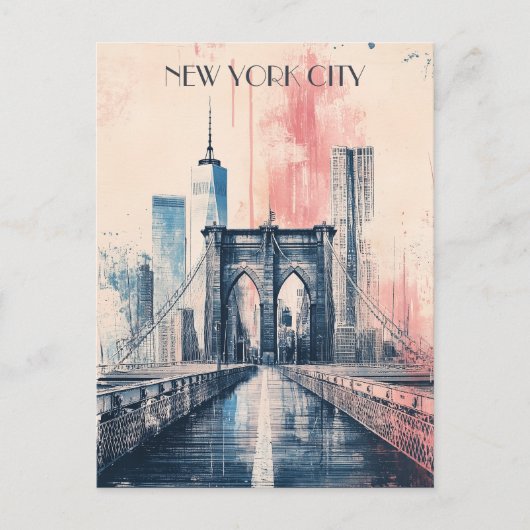 New York City Travel Postkarte (Vorderseite)