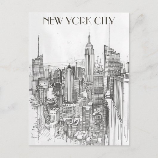 New York City Travel Postkarte (Vorderseite)