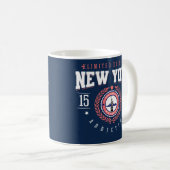 New York City Traveller Sports Style Navy Kaffeetasse (VorderseiteRechts)