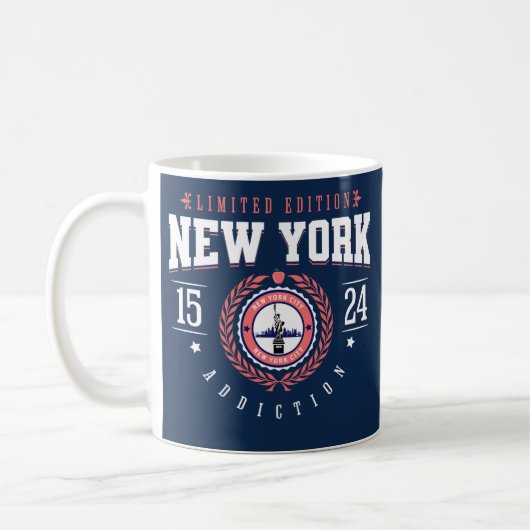 New York City Traveller Sports Style Navy Kaffeetasse (Links)