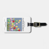 New York City Tulips Blume Market Gepäckanhänger (Vorderseite horizontal)