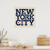 New York City Typografy Poster (Küche)