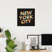 New York City Typografy Poster (Heimbüro)
