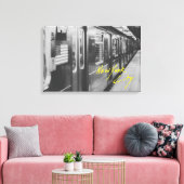 New York City U-Bahn-Stretched Canvas Print Leinwanddruck (Insitu (Wohnzimmer))