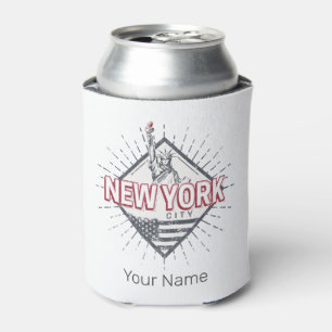 New York City United Staaten Vintag USA Souvenir Dosenkühler