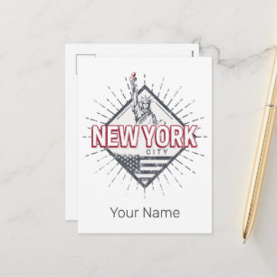 New York City United Staaten Vintag USA Souvenir Feiertagspostkarte