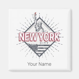 New York City United Staaten Vintag USA Souvenir Magnet
