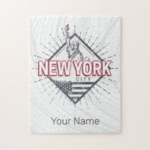New York City United Staaten Vintag USA Souvenir Puzzle