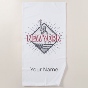 New York City United Staaten Vintag USA Souvenir Strandtuch