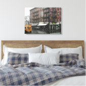 New York City Upper West Side Snow Fotografie Leinwanddruck (Insitu (Schlafzimmer))