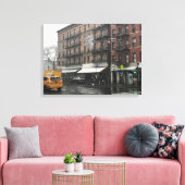 New York City Upper West Side Snow Fotografie Leinwanddruck (Insitu (Wohnzimmer))