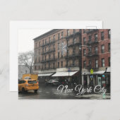 New York City Upper West Side Snow Fotografie Postkarte (Vorne/Hinten)