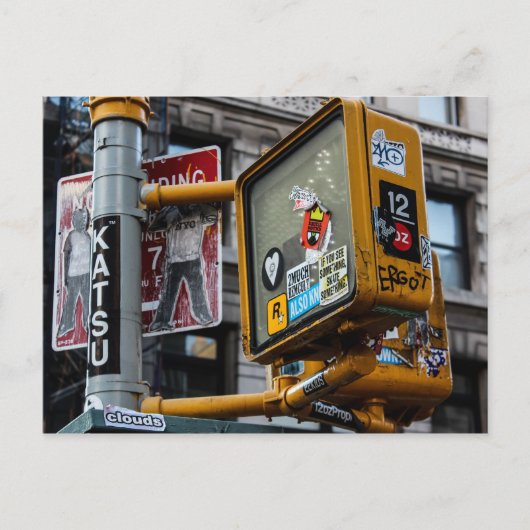 New York City Urban Street Foto Postkarte (Vorderseite)