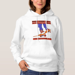 New York City, USA Cool Skateboard Hoodie