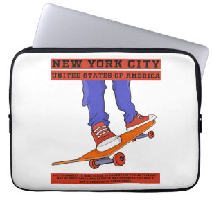 New York City, USA Cool Skateboard Laptopschutzhülle