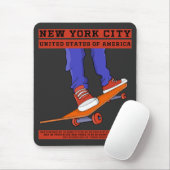 New York City, USA Cool Skateboard Mousepad (Mit Mouse)