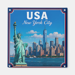 🗽 New York City USA Erinnerung an den Besuch der Magnet