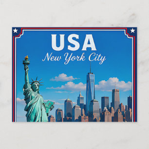 🗽 New York City USA Erinnerung an den Besuch der  Postkarte