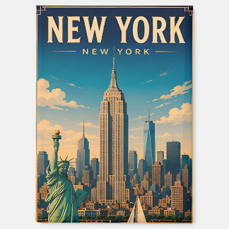 🗽 New York City USA Skyline Besuchen 🗽 Magnet