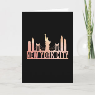 New York City USA Stadtbild Skyline Lustiges Gesch Karte