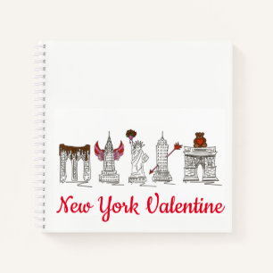 New York City Valentine NYC Valentinstag Notizbuch