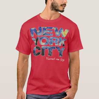 New York City Van Gogh Starry Night Art Vincent Va T-Shirt