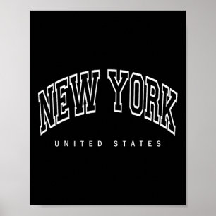 New York City - Vereinigte Staaten - Retro-Design Poster