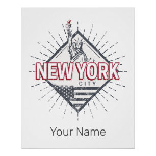 New York City Vereinigte Staaten Vintage USA Souve Poster