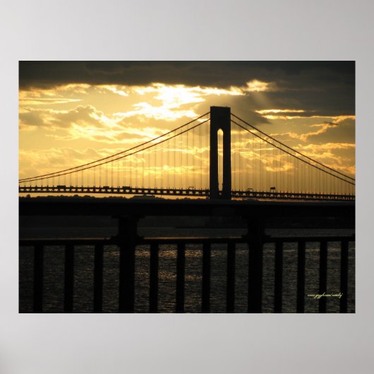 New York City Verrazano Bridge Fotoposter Poster (Vorne)