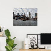 New York City View von Brooklyn Poster (Heimbüro)