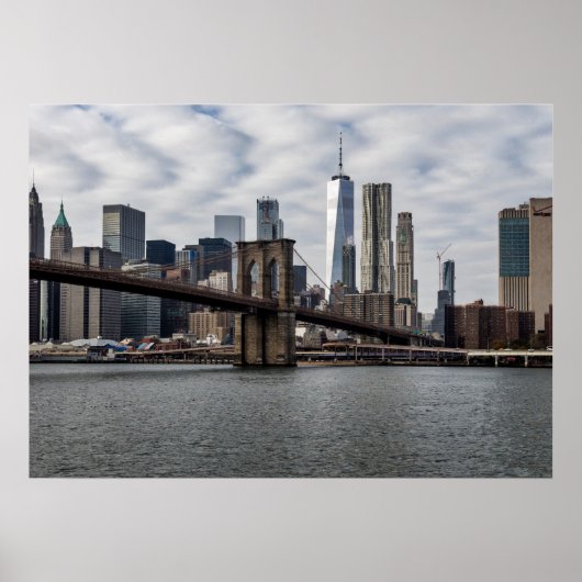 New York City View von Brooklyn Poster (Vorne)